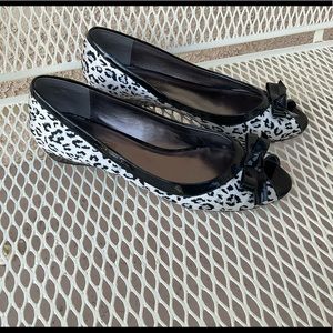 ANIMAL PRINT FLATS WITH BOW 10 M